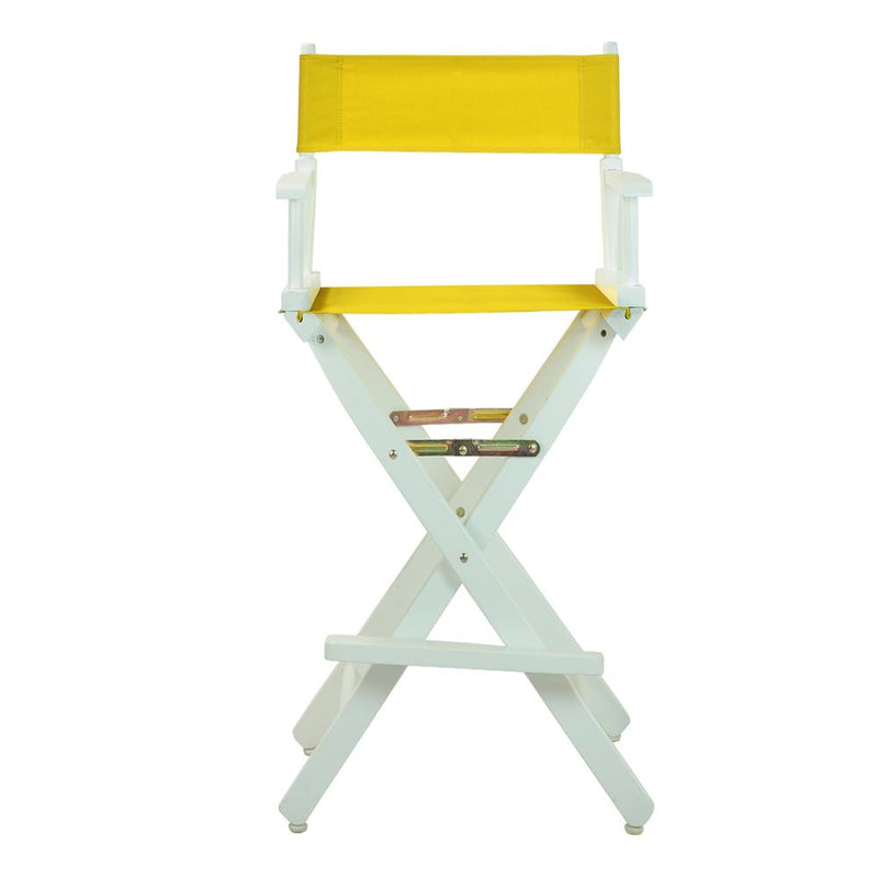 30  Director's Chair White Frame-Gold Canvas