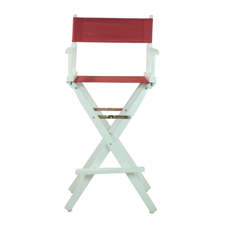 30  Director's Chair White Frame-Burgundy Canvas