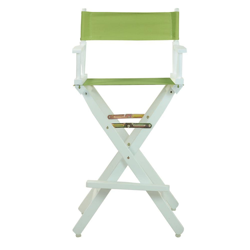 30  Director's Chair White Frame-Lime Green Canvas