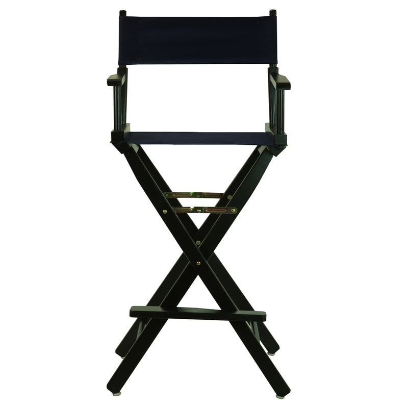 30  Director's Chair Black Frame-Navy Blue Canvas