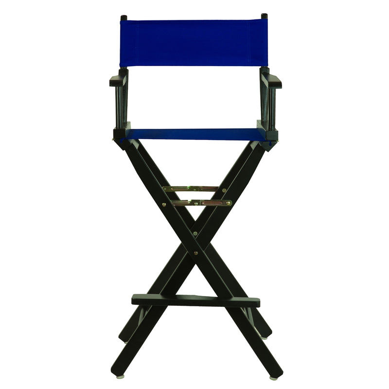 30  Director's Chair Black Frame-Royal Blue Canvas