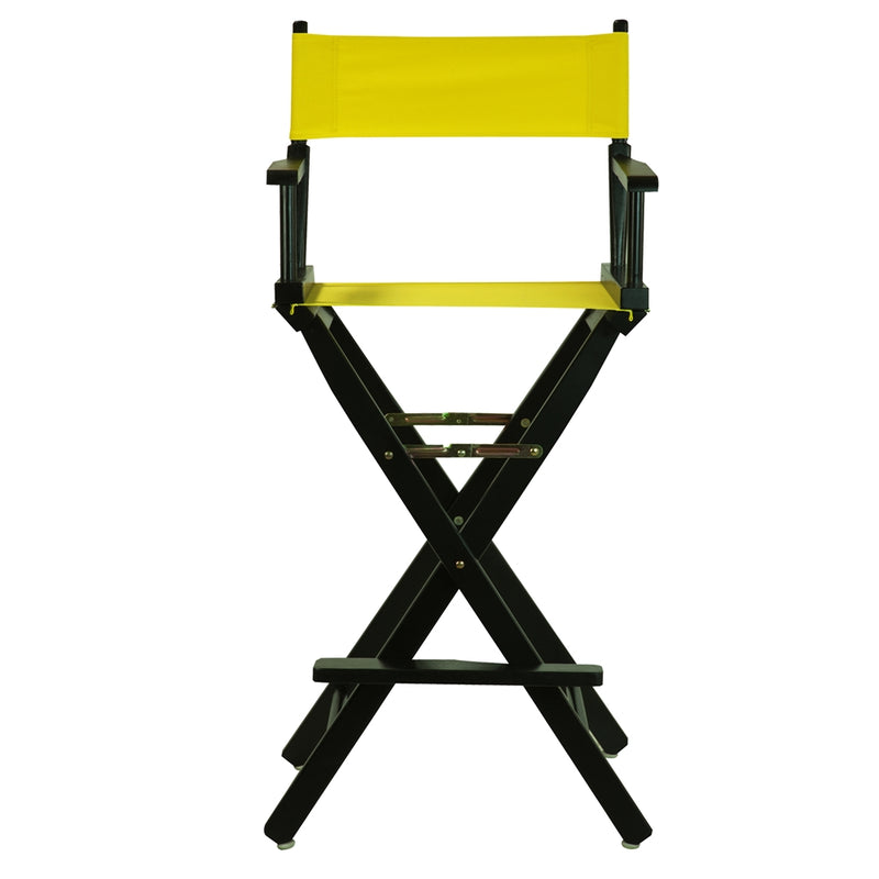 30  Director's Chair Black Frame-Yellow Canvas