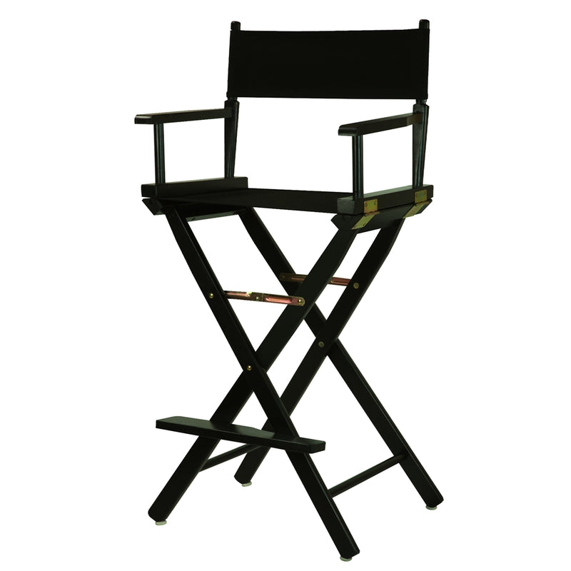 30  Director's Chair Black Frame-Black Canvas