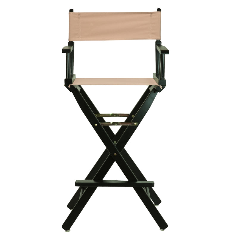 30  Director's Chair Black Frame-Tan Canvas