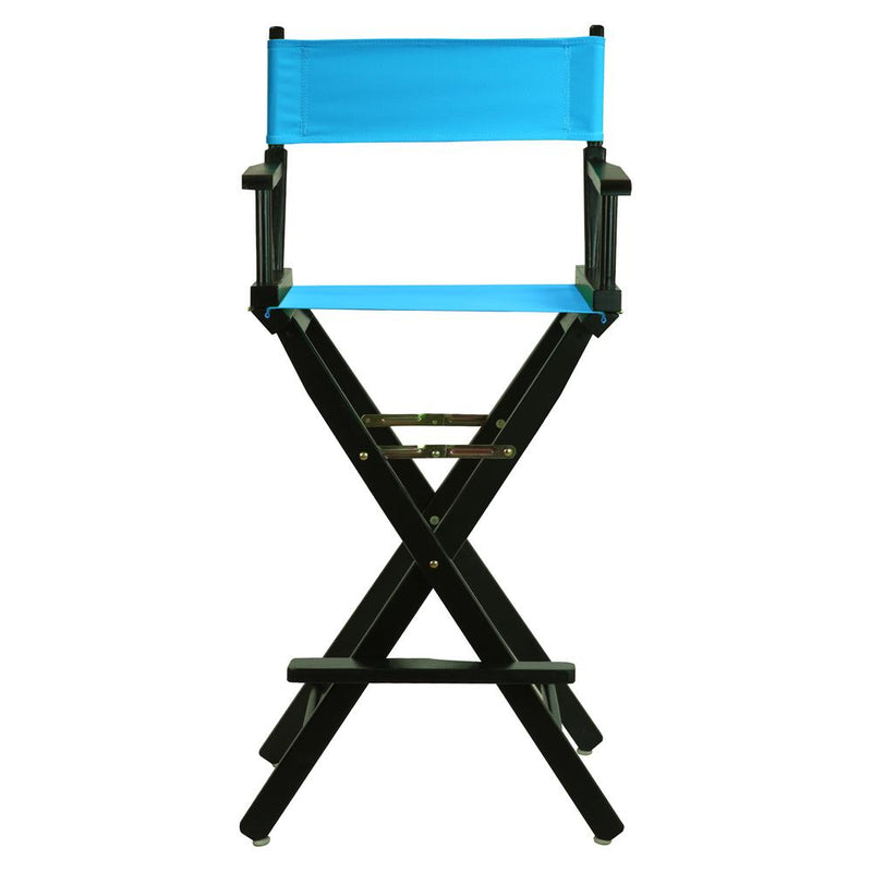 30  Director's Chair Black Frame-Turquoise Canvas