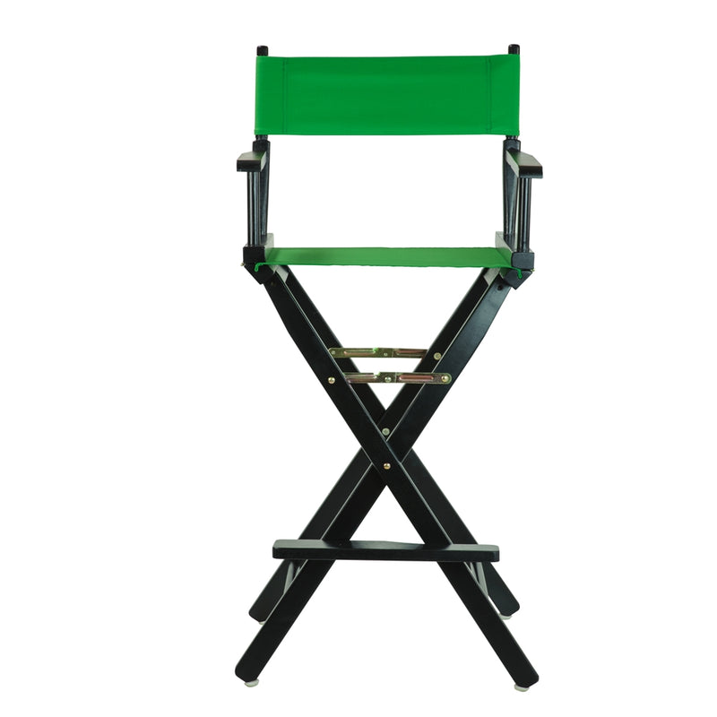 30  Director's Chair Black Frame-Green Canvas