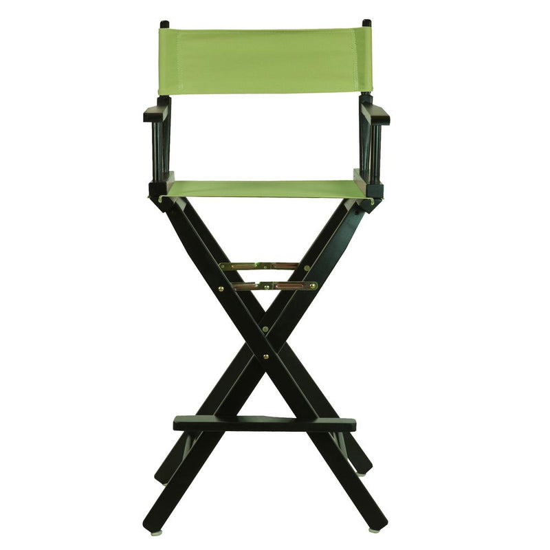 30  Director's Chair Black Frame-Lime Green Canvas