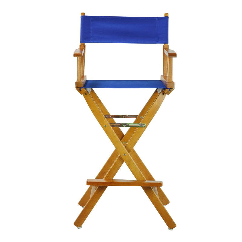 30  Director's Chair Honey Oak Frame-Royal Blue Canvas