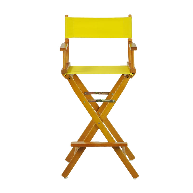 30  Director's Chair Honey Oak Frame-Yellow Canvas