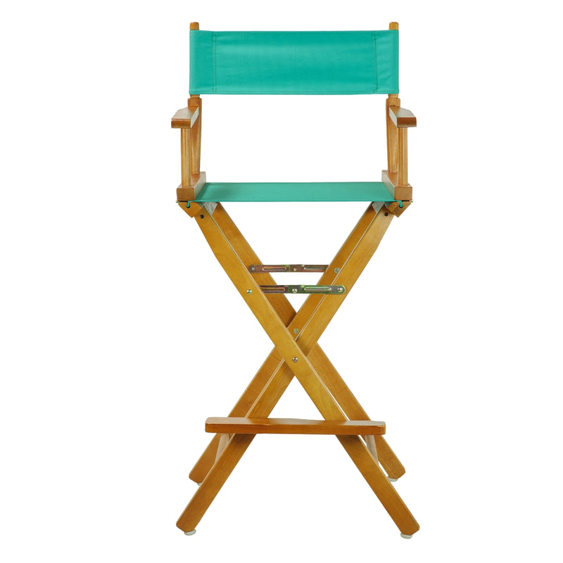 30  Director's Chair Honey Oak Frame-Teal Canvas