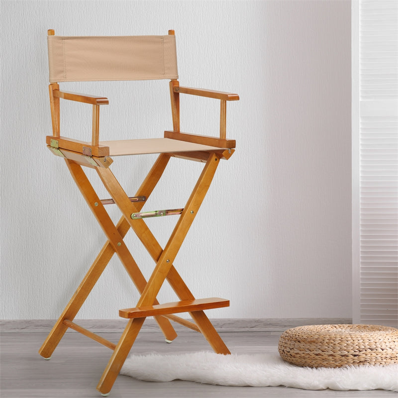 30  Director's Chair Honey Oak Frame-Tan Canvas