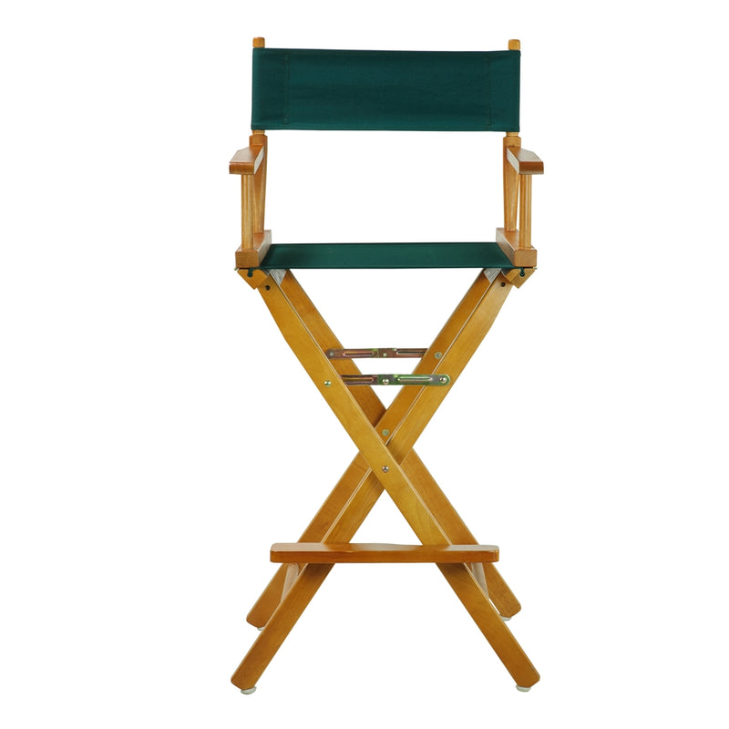 30  Director's Chair Honey Oak Frame-Hunter Green Canvas