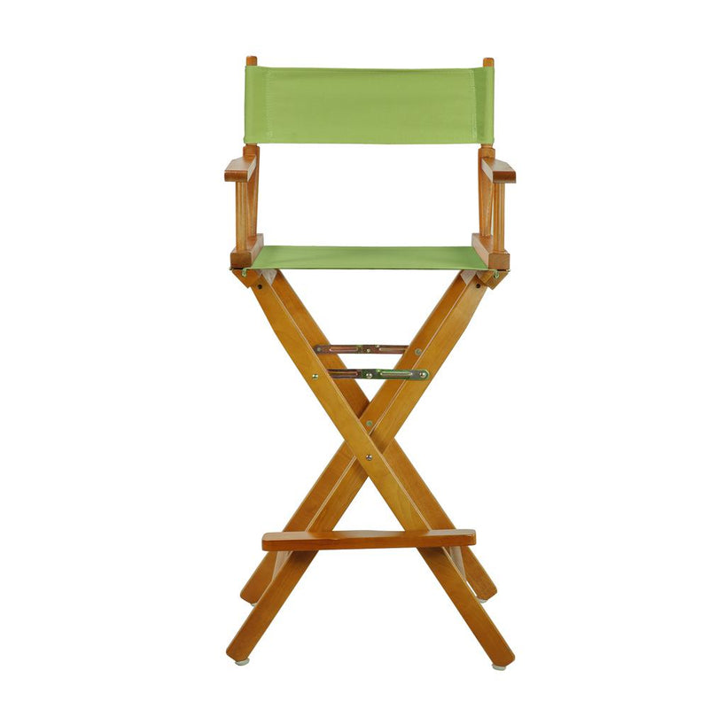 30  Director's Chair Honey Oak Frame-Lime Green Canvas