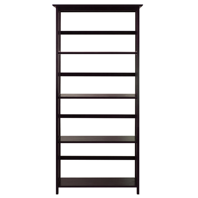 Mission Style 5-Shelf  Bookcase-Espresso