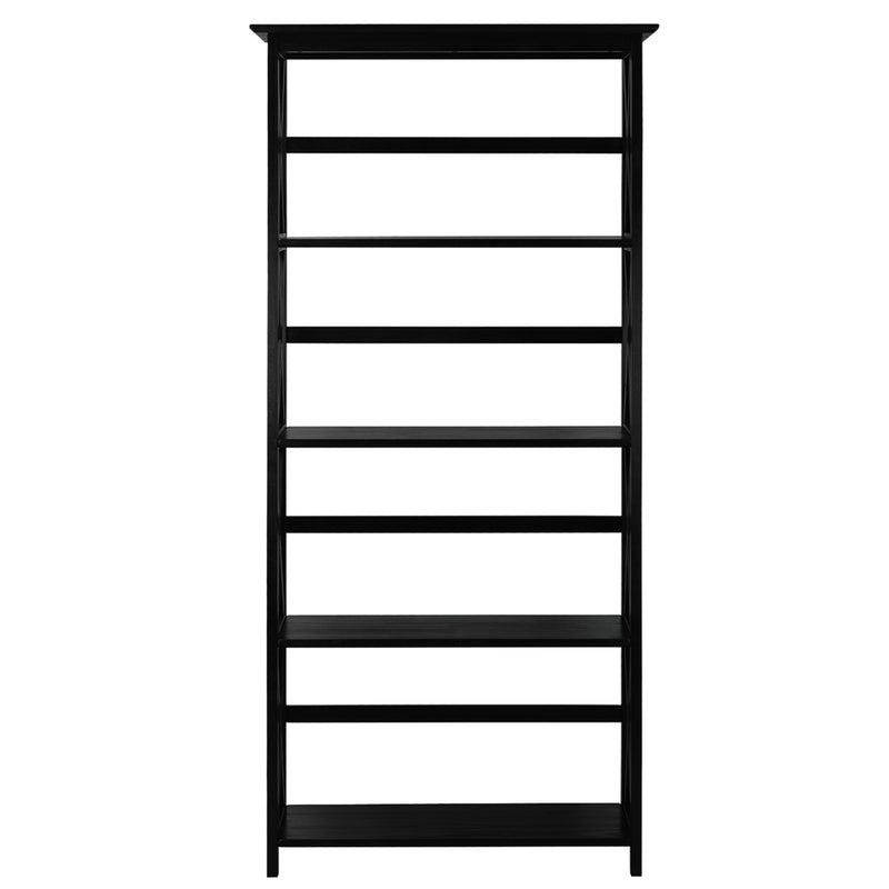 Montego 5-Shelf Bookcase-Black