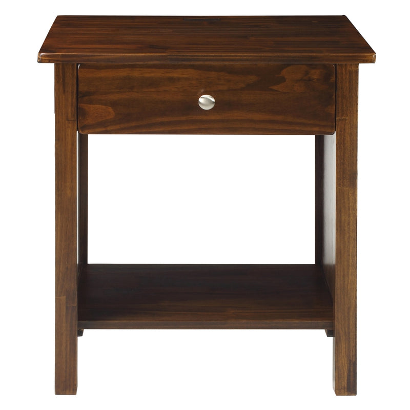 Vanderbilt Night Stand with USB Port-Warm Brown