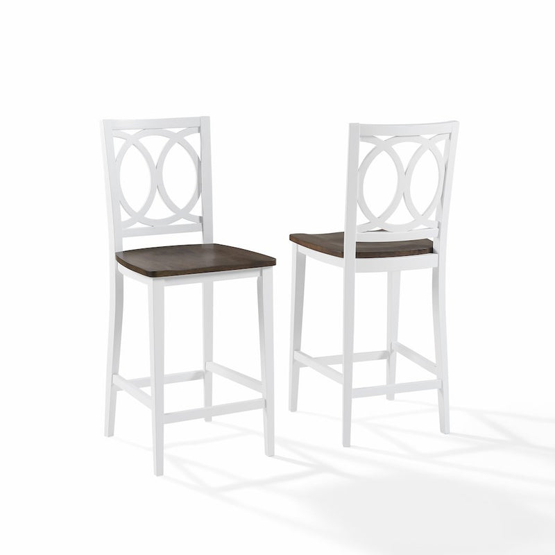 Charlotte 2-Piece Counter Height Bar Stool Set