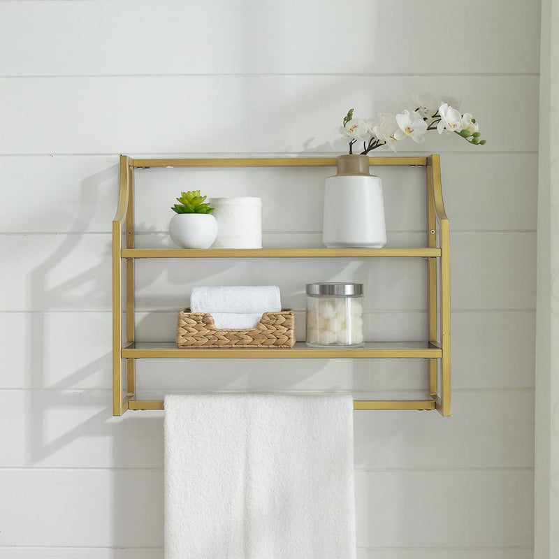 Aimee Wall Shelf Soft Gold