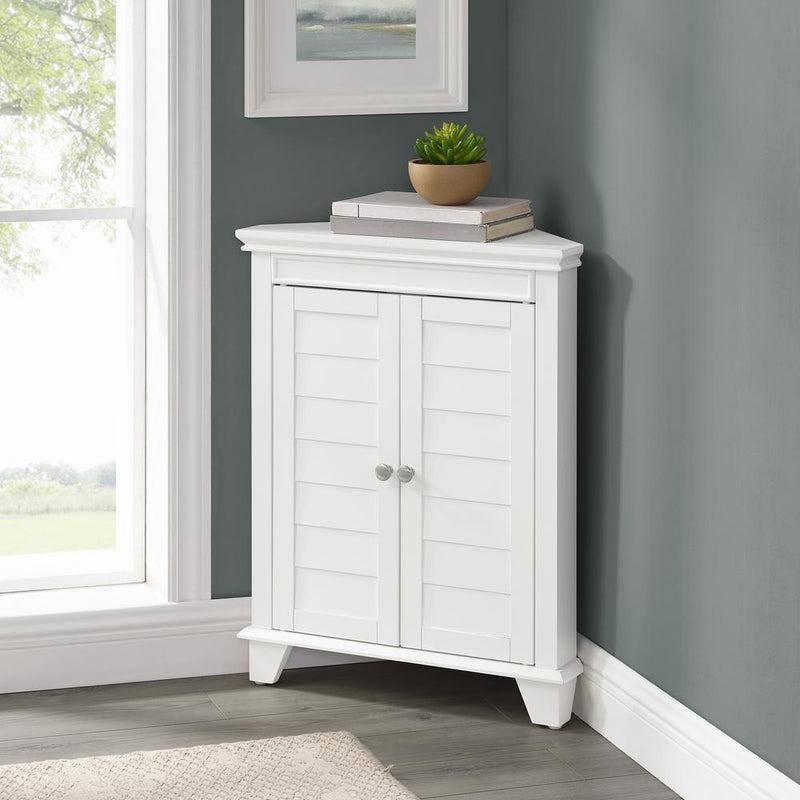 Lydia Corner Cabinet White