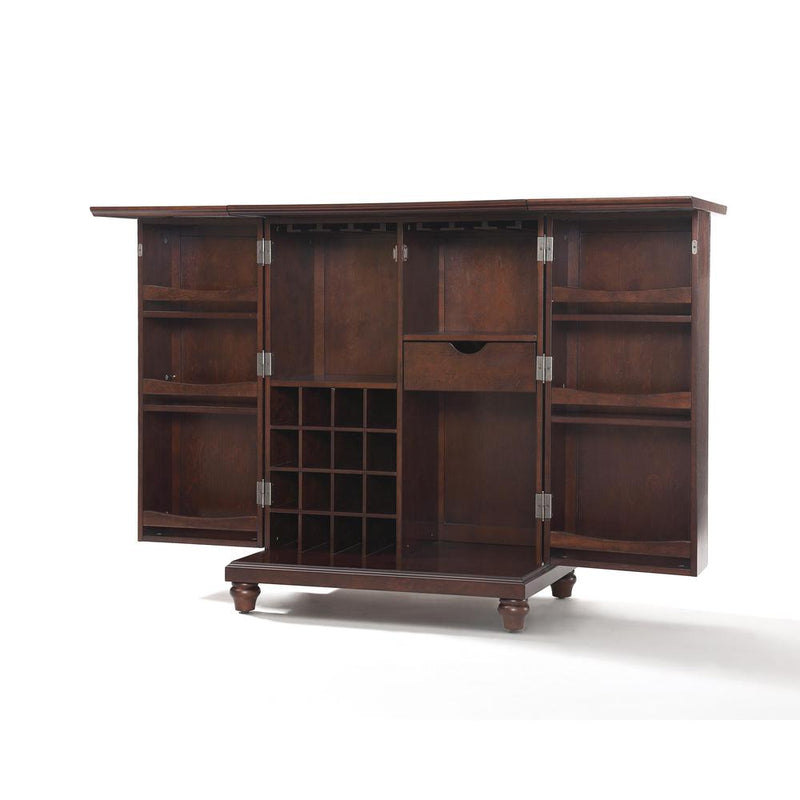 Cambridge Expandable Bar Cabinet Mahogany