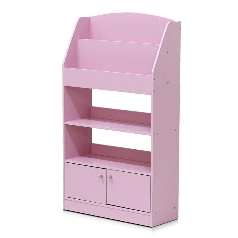 Kidkanac Magazine/Bookshelf with Toy Storage Cabinet, Pink