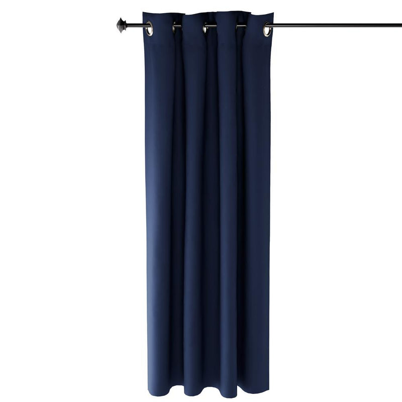 Furinno Collins Blackout Curtain 52x63 in. 1 Panel, Dark Blue