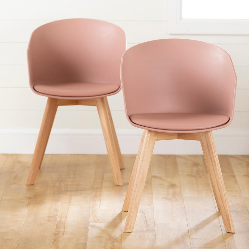 Flam Dining Chairs - Set of 2, Pink