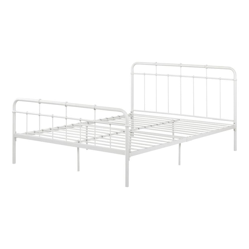 Versa Metal Platform Bed, Pure White