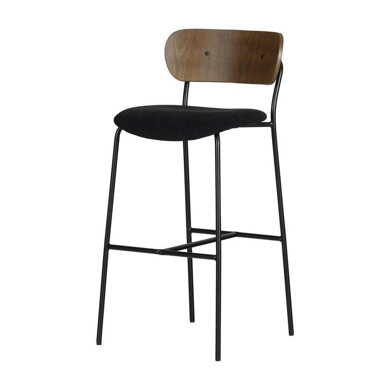 Hype Stools â€“ Set of 2, Black and Brown