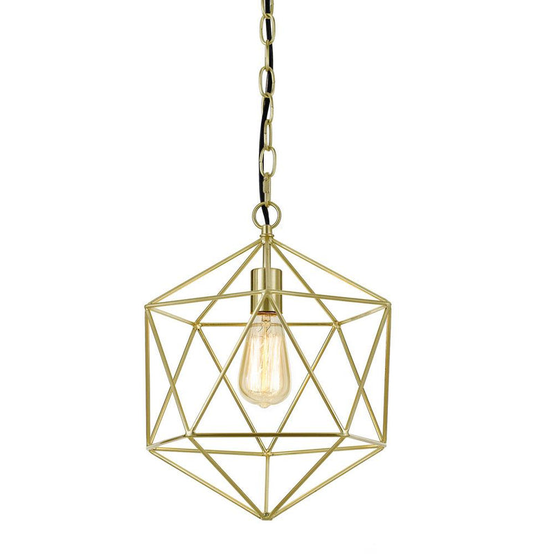 Bellini Triangles Pendant , 1-60W Bulb, 12 Wx13.75 H, Hardwire or Plug