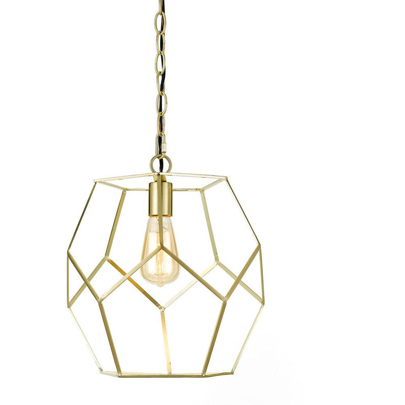 Bellini Polygons Pendant, 1-60W Bulb, 13 Wx12.25 H, Hardwire or Plug