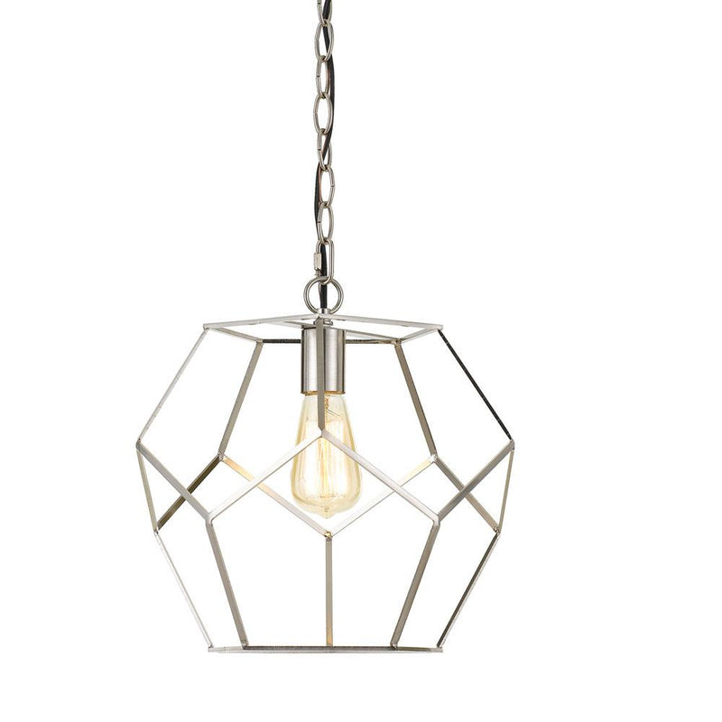 Bellini Polygons Pendant, 1-60W Bulb, 13 Wx12.25 H, Hardwire or Plug