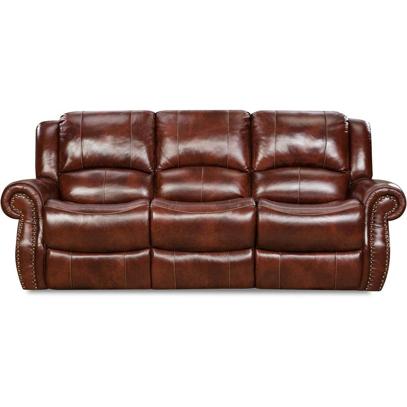 Telluride 100% Leather Double Reclining Sofa