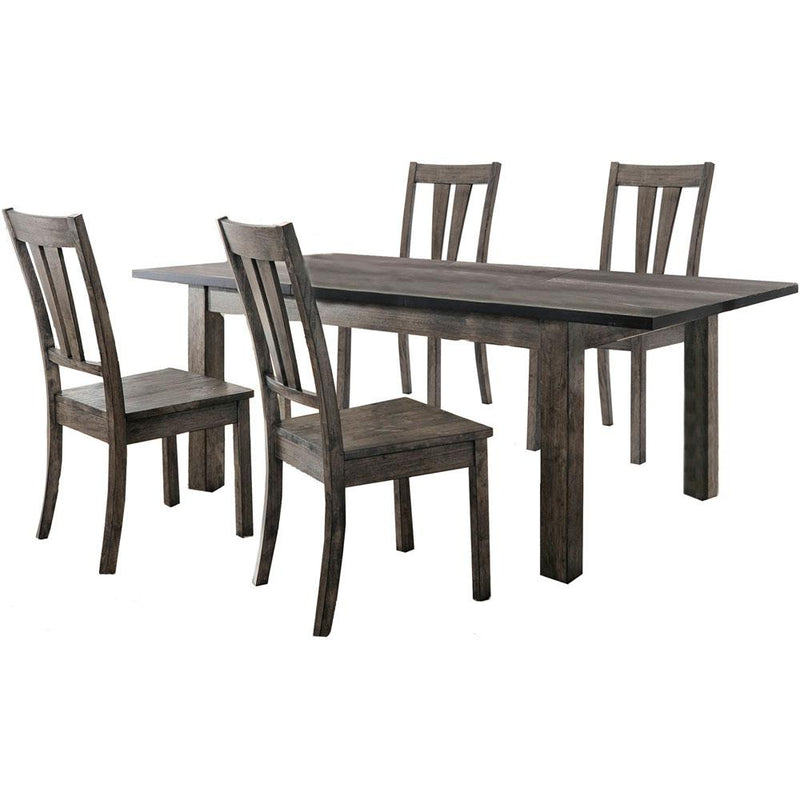 Drexel Dining 5PC Set - 78x42x30H Table, 4 Wood Side Chairs