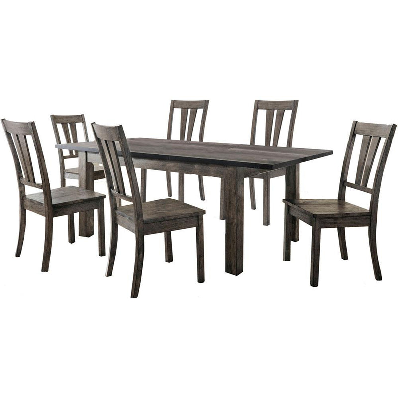 Drexel Dining 7PC Set - 78x42x30H Table, 6 Wood Side Chairs