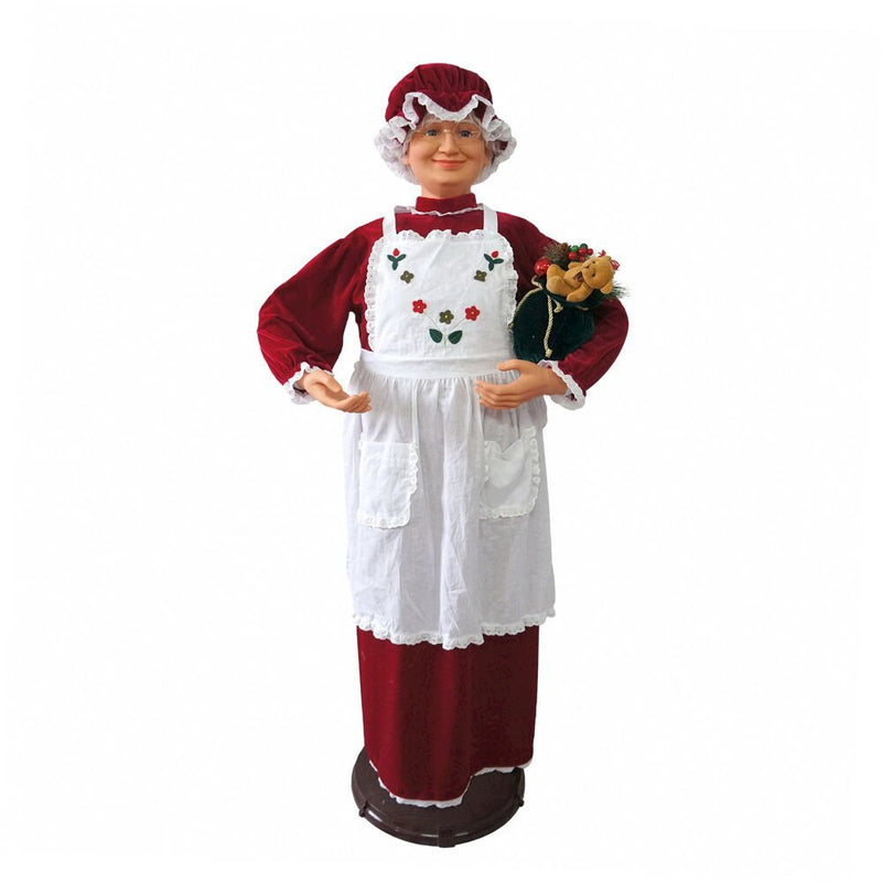 58" Baking Mrs Claus With Apron (Dancing/Music)