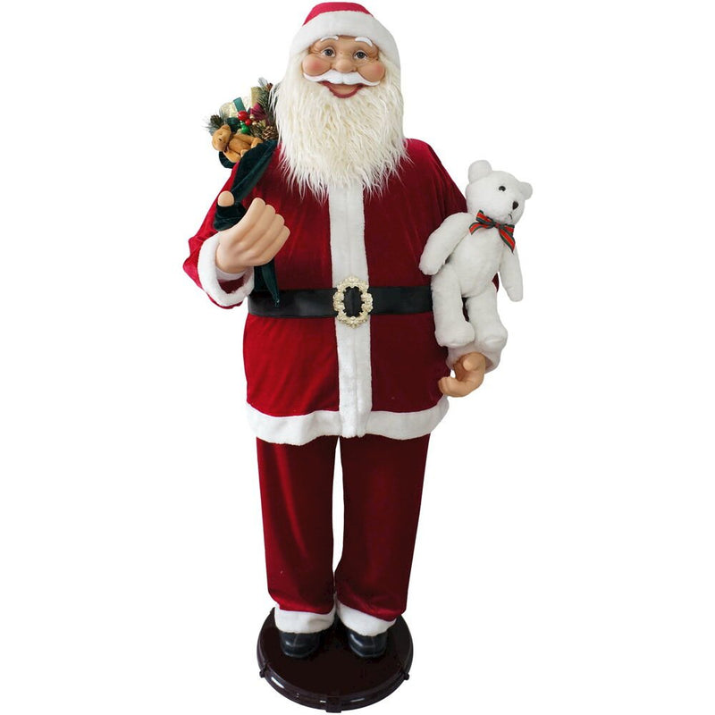 58" Santa With Bear (Dancing/Music)