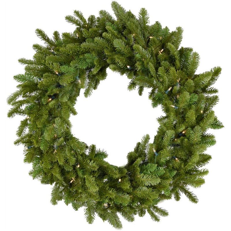 CT 36" Greenland Pine Wreath, B/O LED Lights