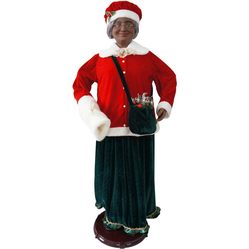 CT AA 58" Mrs Clause with Fur Muff (Dancing/Music)