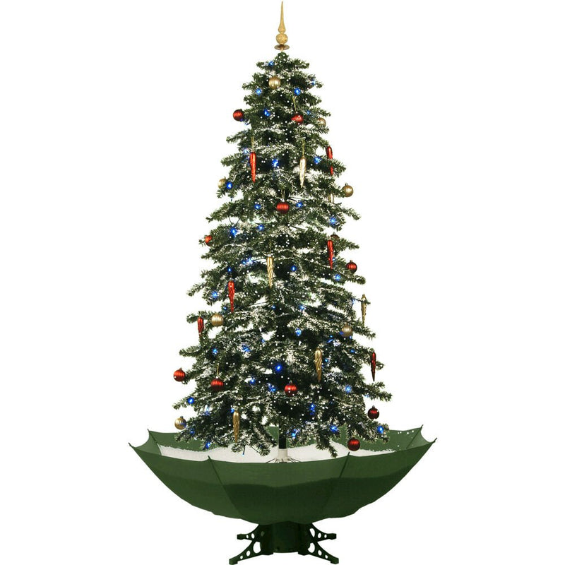 CT 67"H Snowy Tree with Green Base