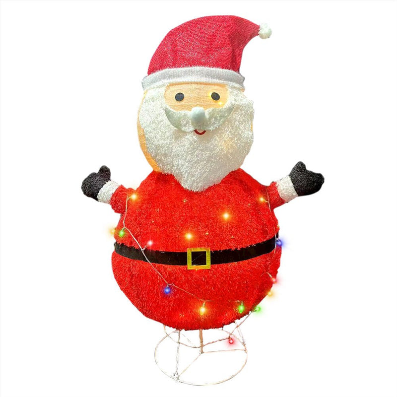 FHF 48" LED Collapsible Tinsel Santa