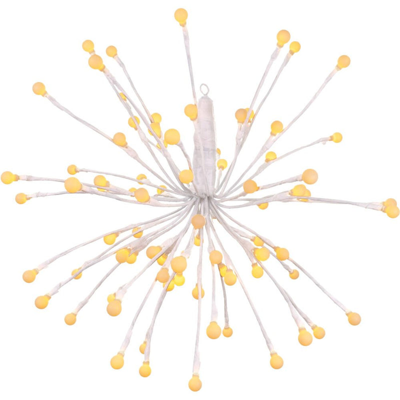 FHF LED White Radiant Starburst, Set of 6, 8-Function, Battery Operated