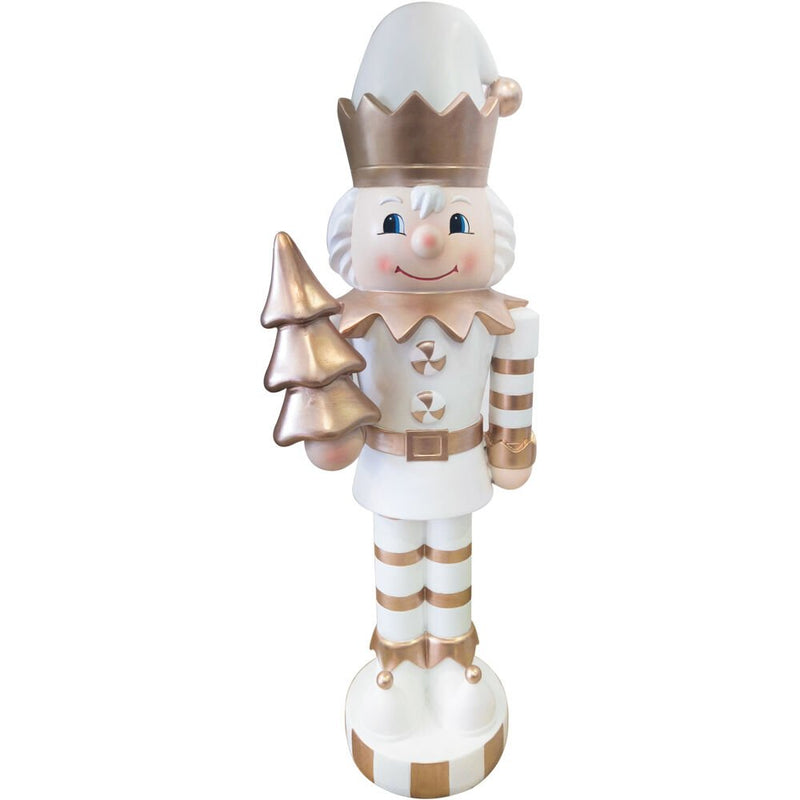 FHF 36" Elf Nutcracker Holding Tree