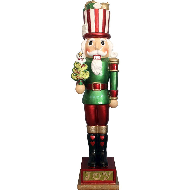 Fraser Hill Farm 48" Candy-Look Nutcracker Greeter, No Lights