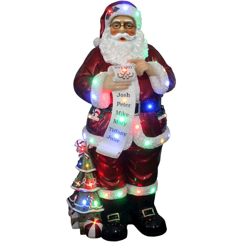 Fraser Hill Farm 52" H LED Santa, Gift Scroll