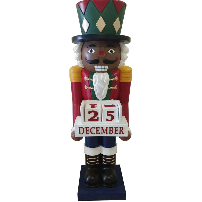 FHF 60" Musical African American Nutcracker with December Calendar