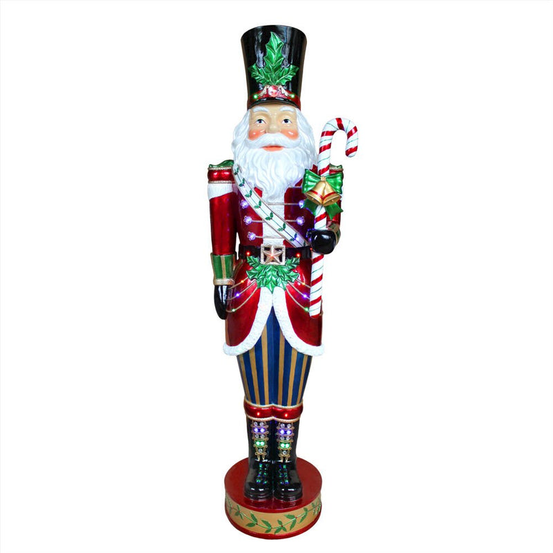 FHF 72"H Santa Guard holding Candy Cane