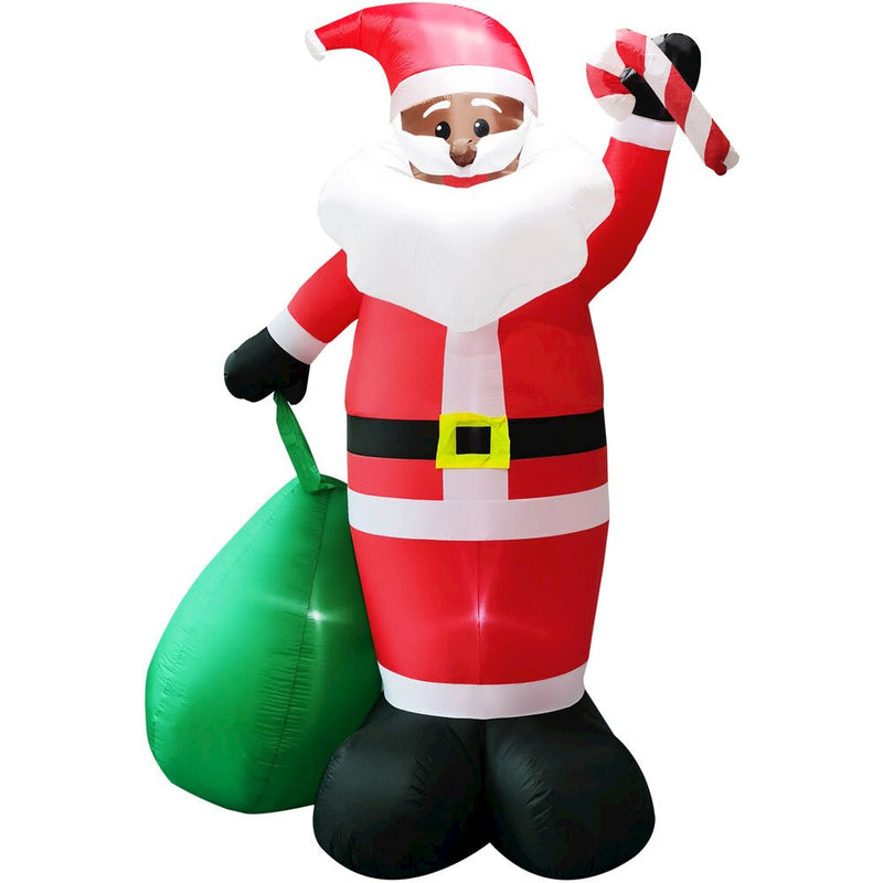 10ft Inflatable AA Santa Holding Toy Sack w/ Lights