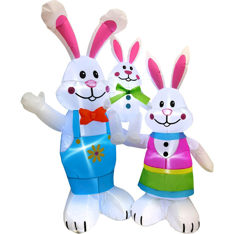 4ft Inflatable Bunny Family Bunny with Lights