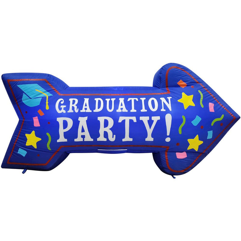 8ft Graduation Party Arrow Inflatable with Lights